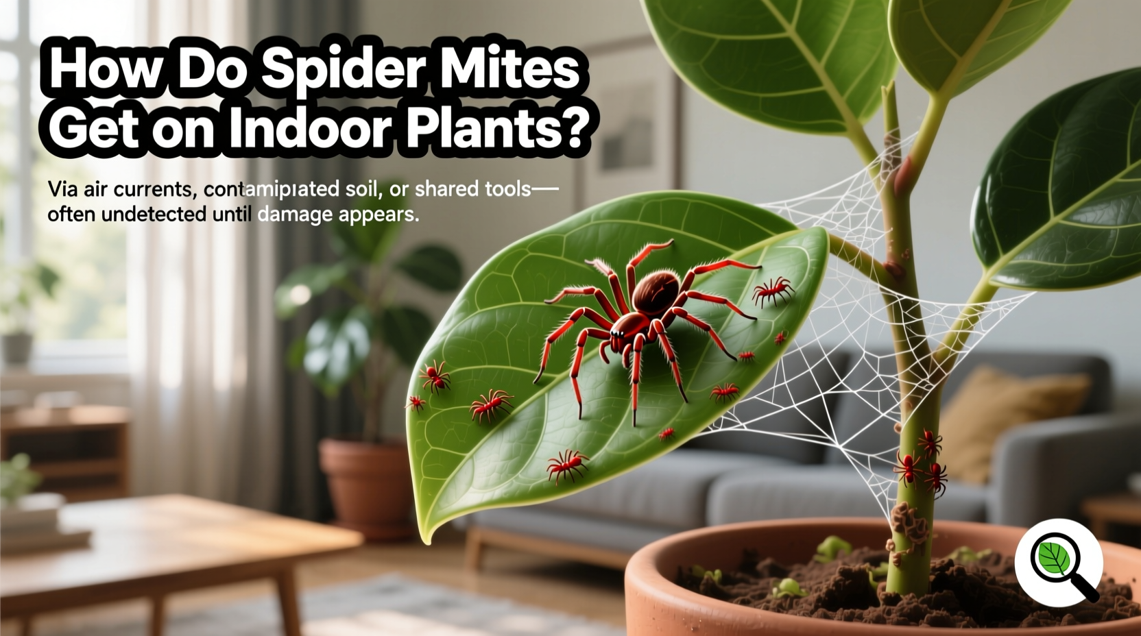 how do spider mites get on indoor plants