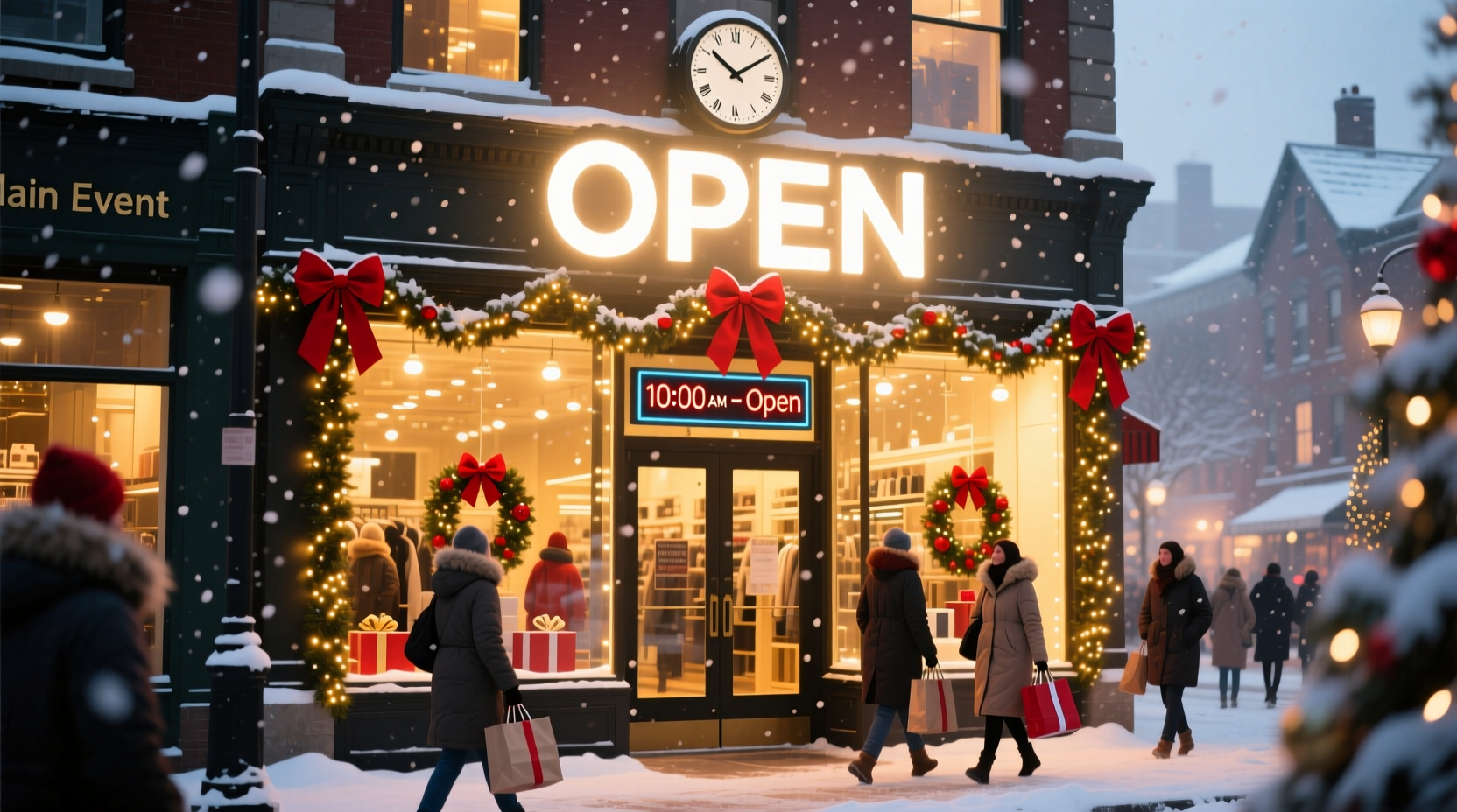 is main event open on christmas day