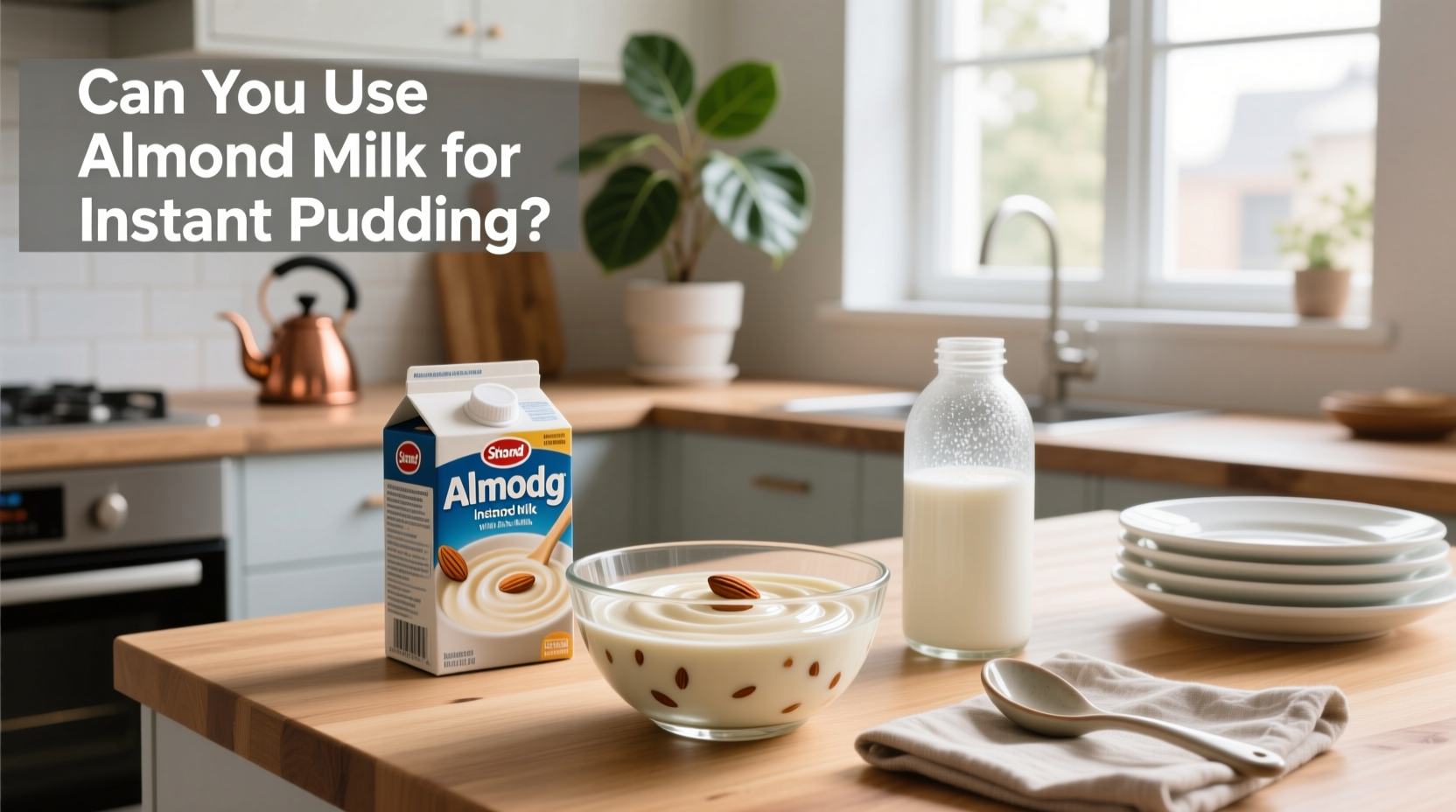 almond milk for instant pudding does it work