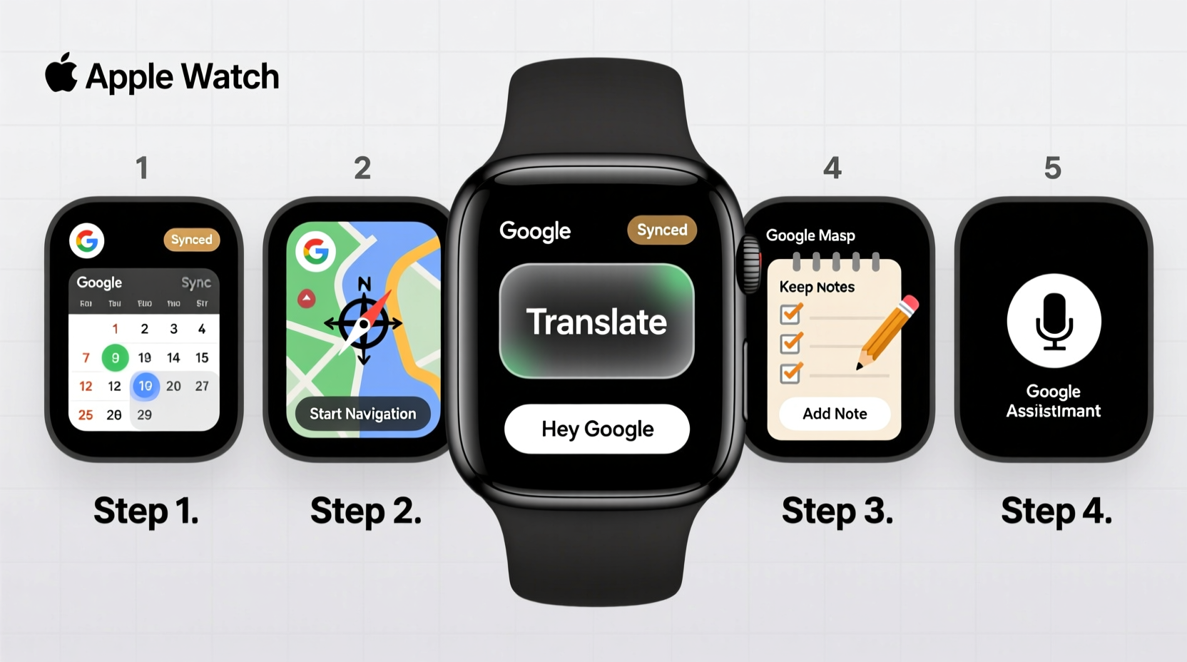 how to use google services effectively on your apple watch a step by step guide