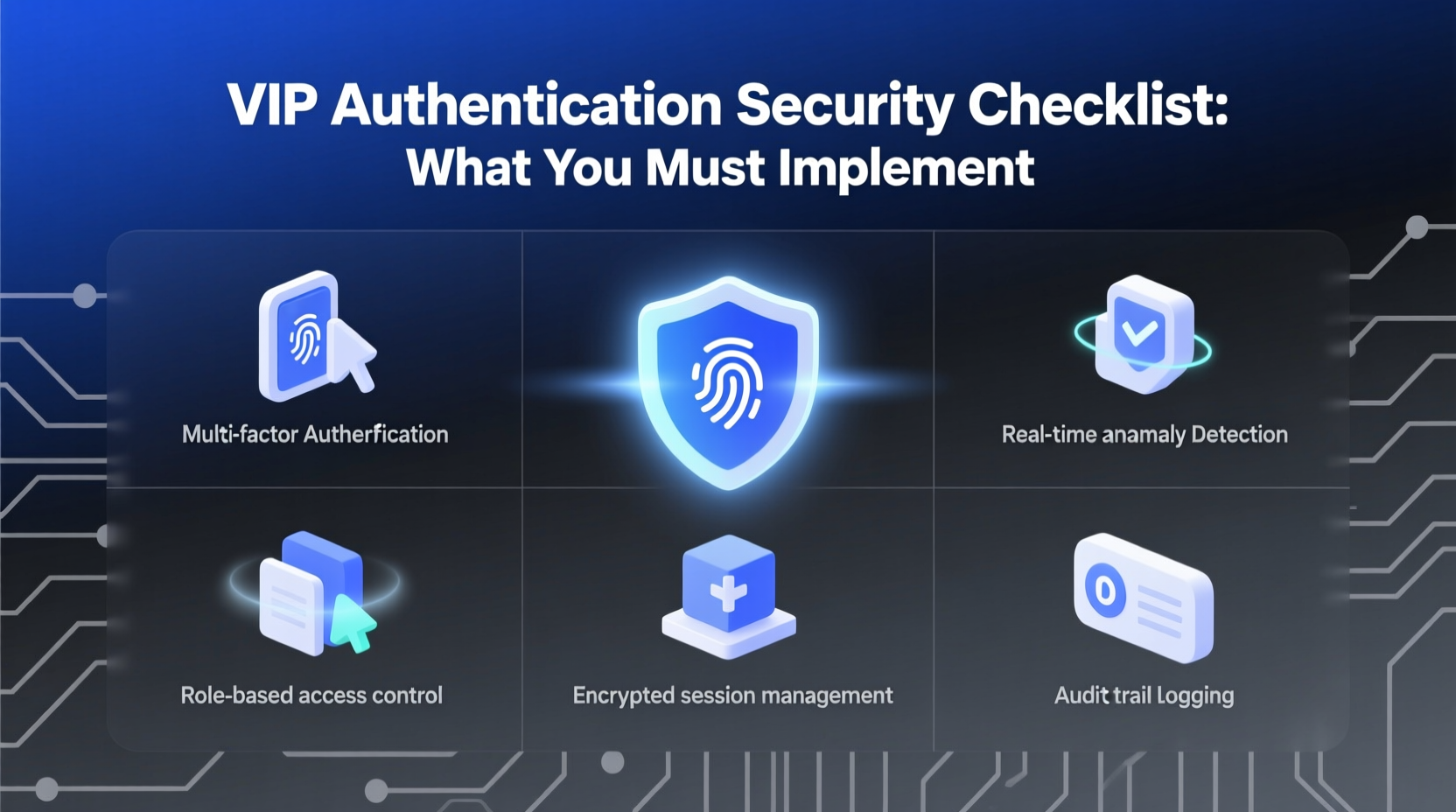 vip auth security checklist