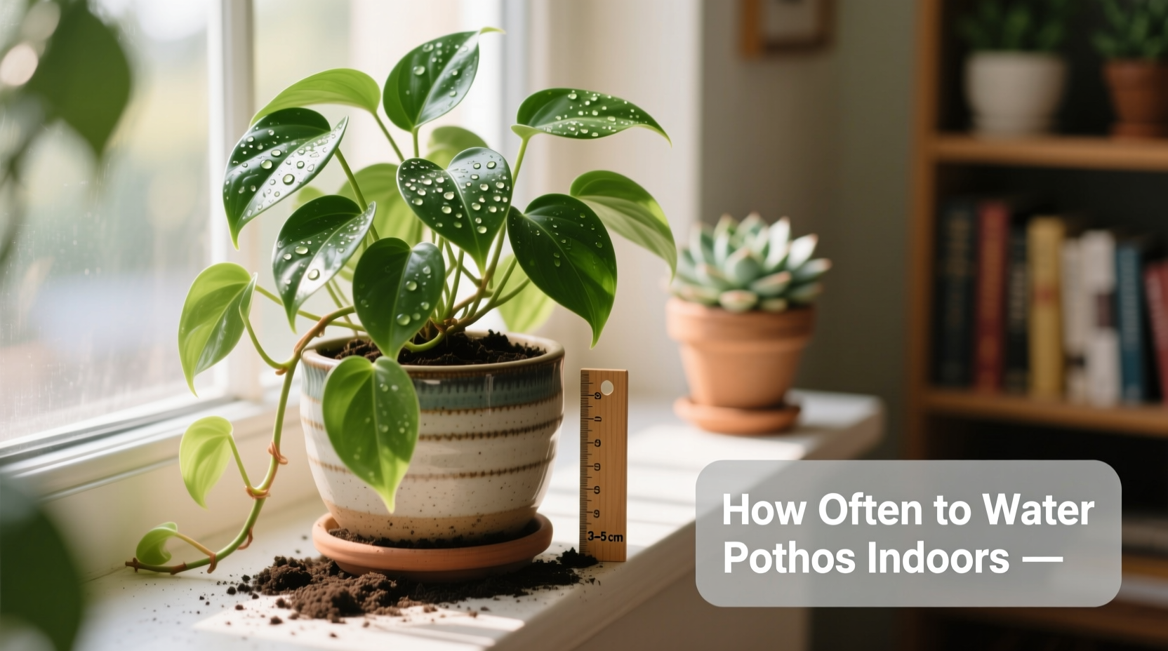 how often to water pothos plant indoors