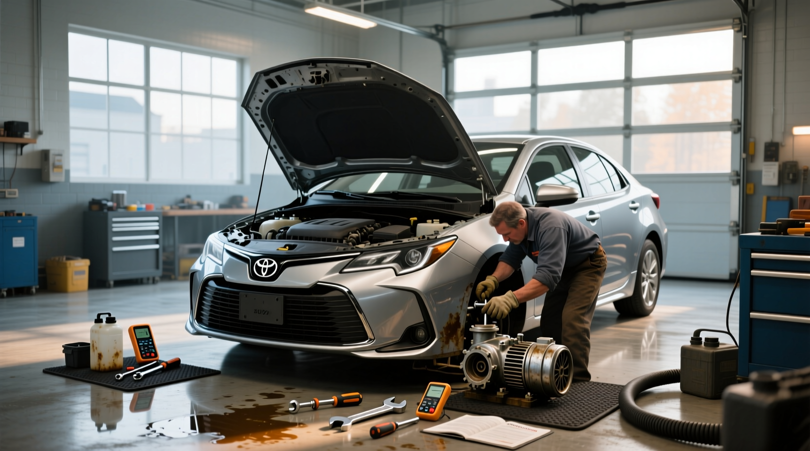 2020 corolla water pump replacement guide