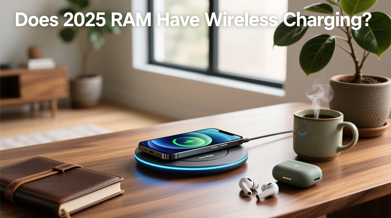 Wireless charging pad inside 2025 Ram 1500 center console