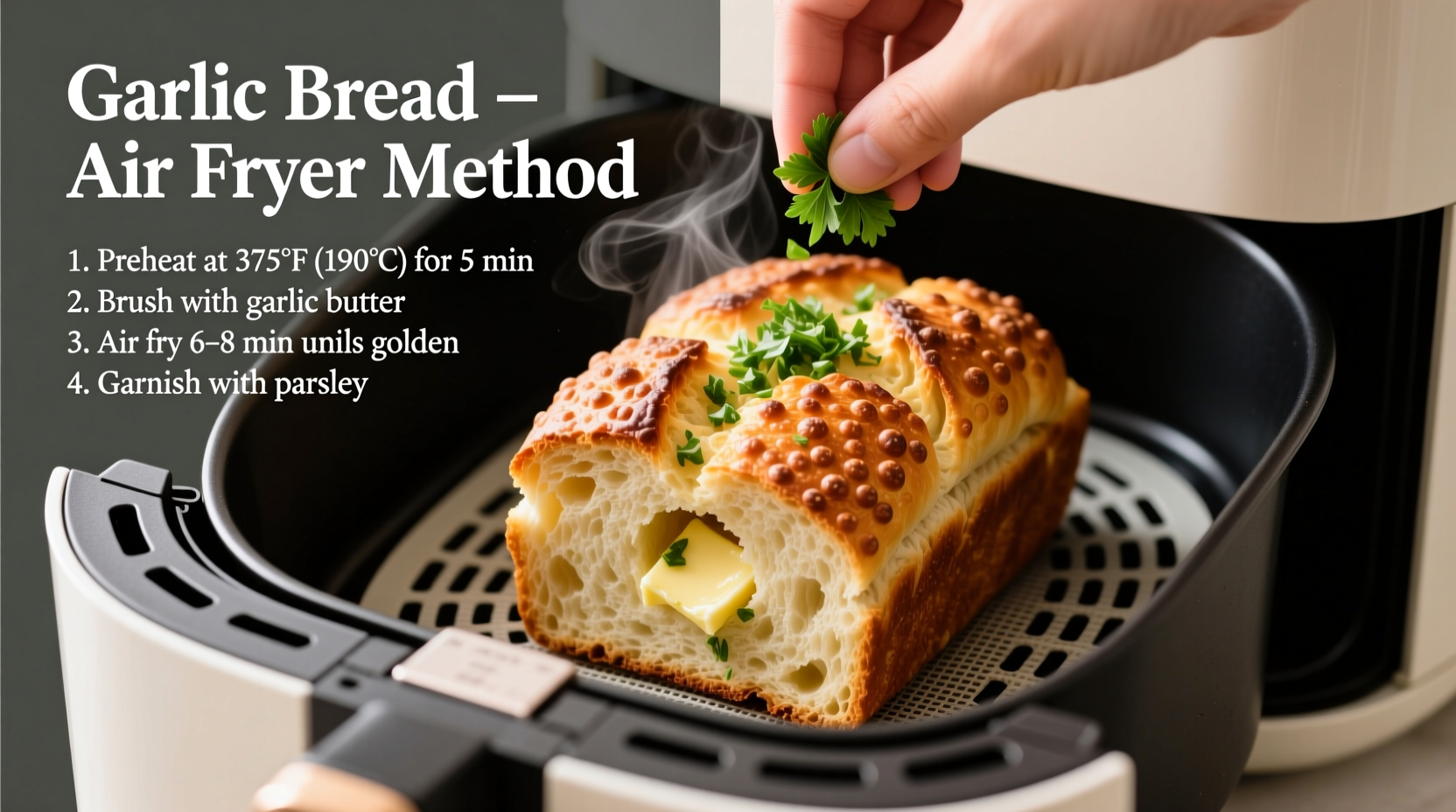 how to cook garlic bread in air fryer