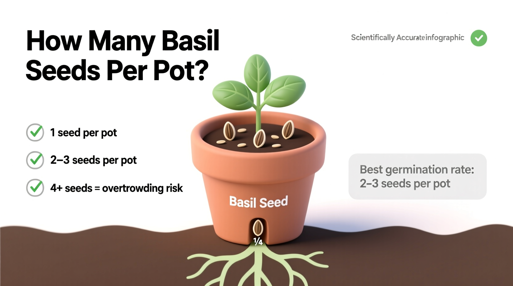 How Many Basil Seeds Per Pot? Expert Guide