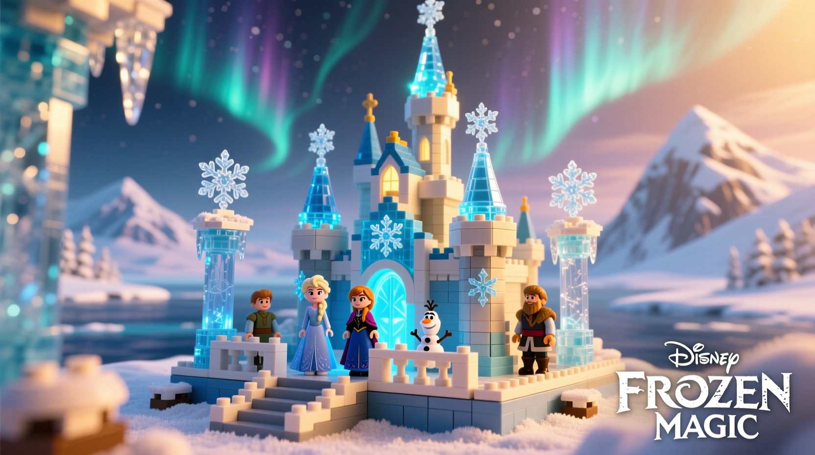 creative and secure ways to showcase your disney frozen magic castle building set