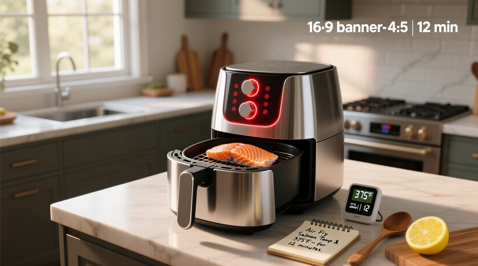 air fry salmon time temp guide