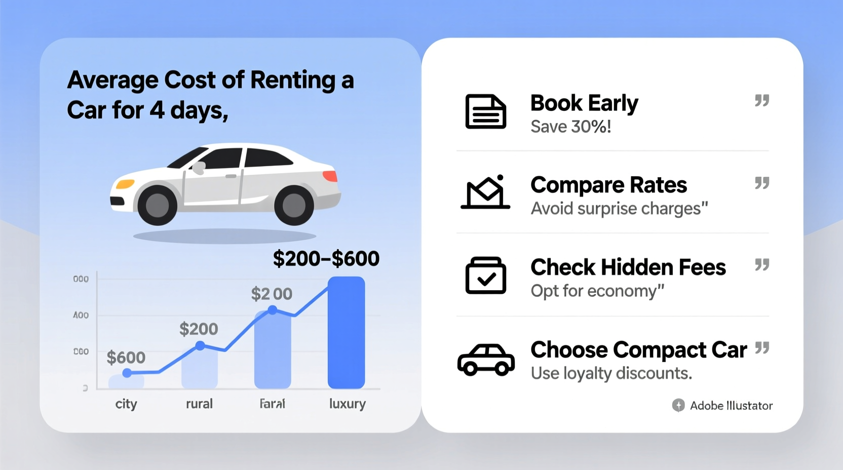 how much to rent a car for 4 days
