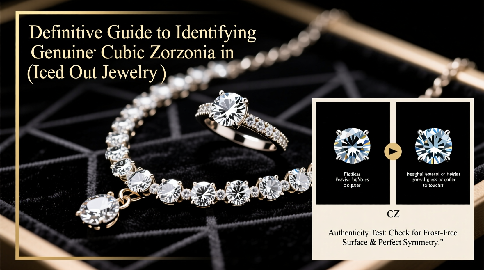 definitive guide to identifying genuine cubic zirconia in iced out jewelry