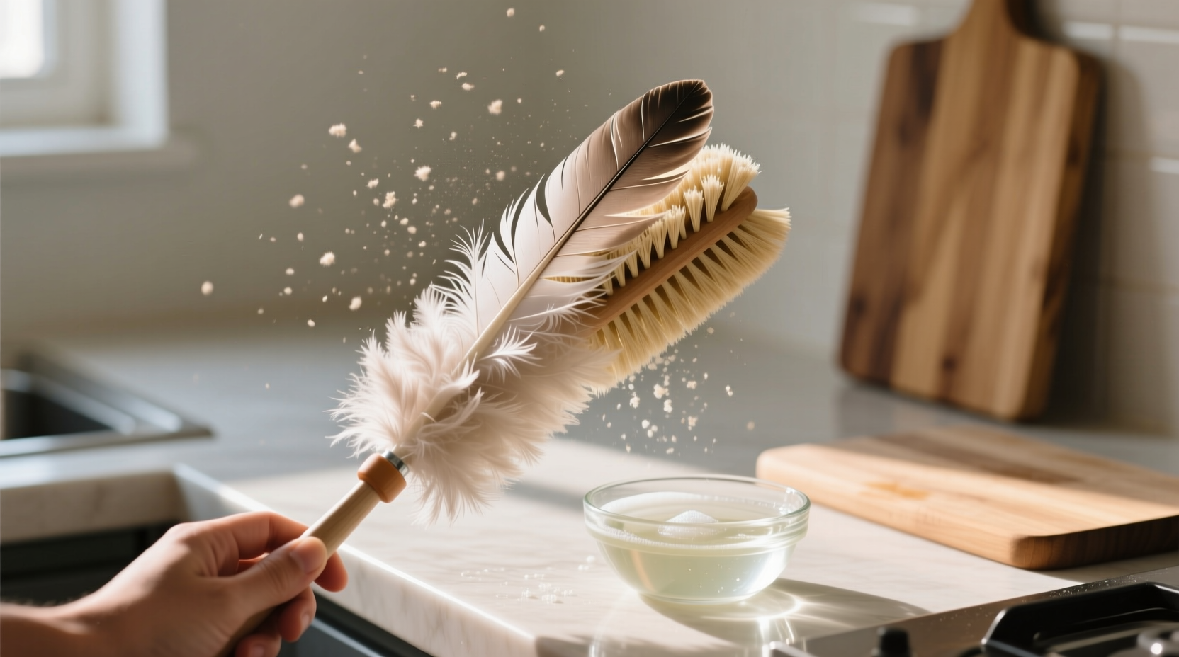 how to clean a feather duster