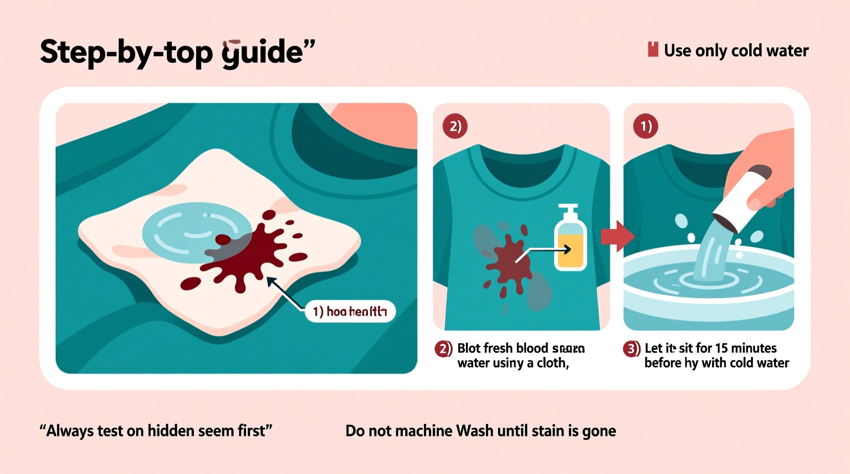 effective techniques to remove blood stains from colored clothes without fading