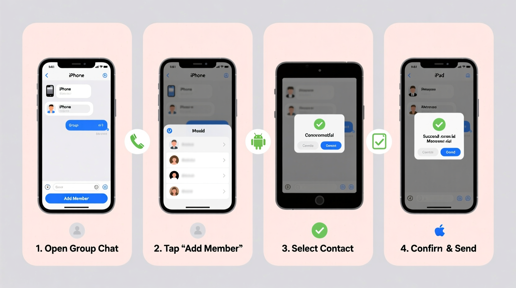 step by step guide to adding someone to a group text across all devices
