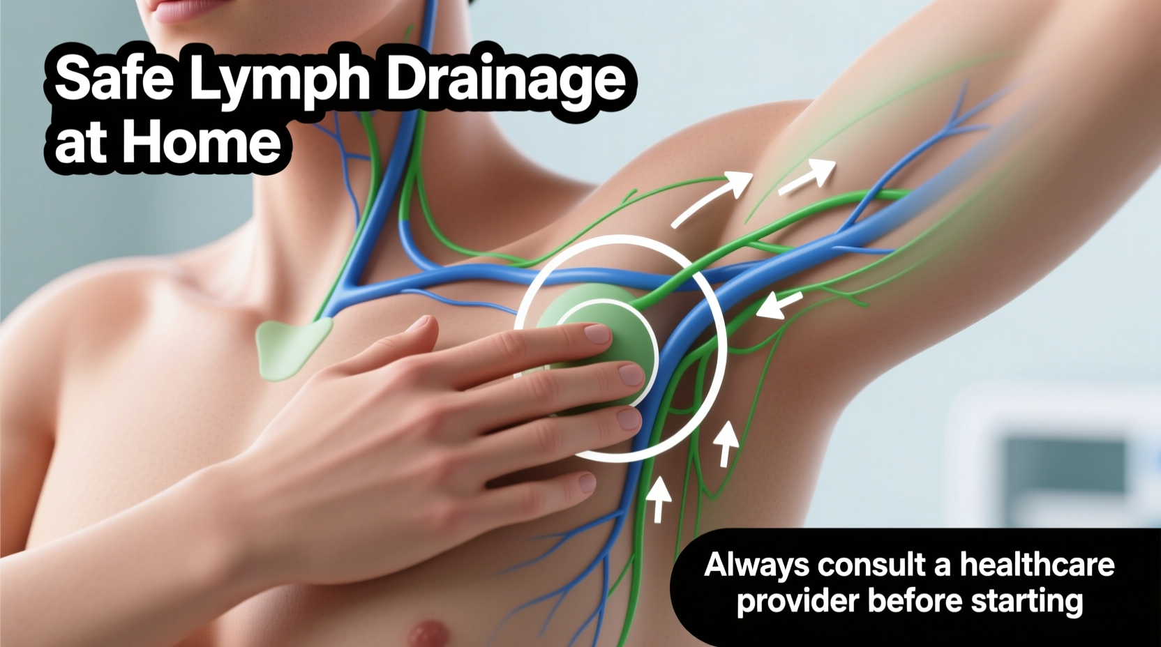 effective techniques to safely drain armpit lymph nodes at home