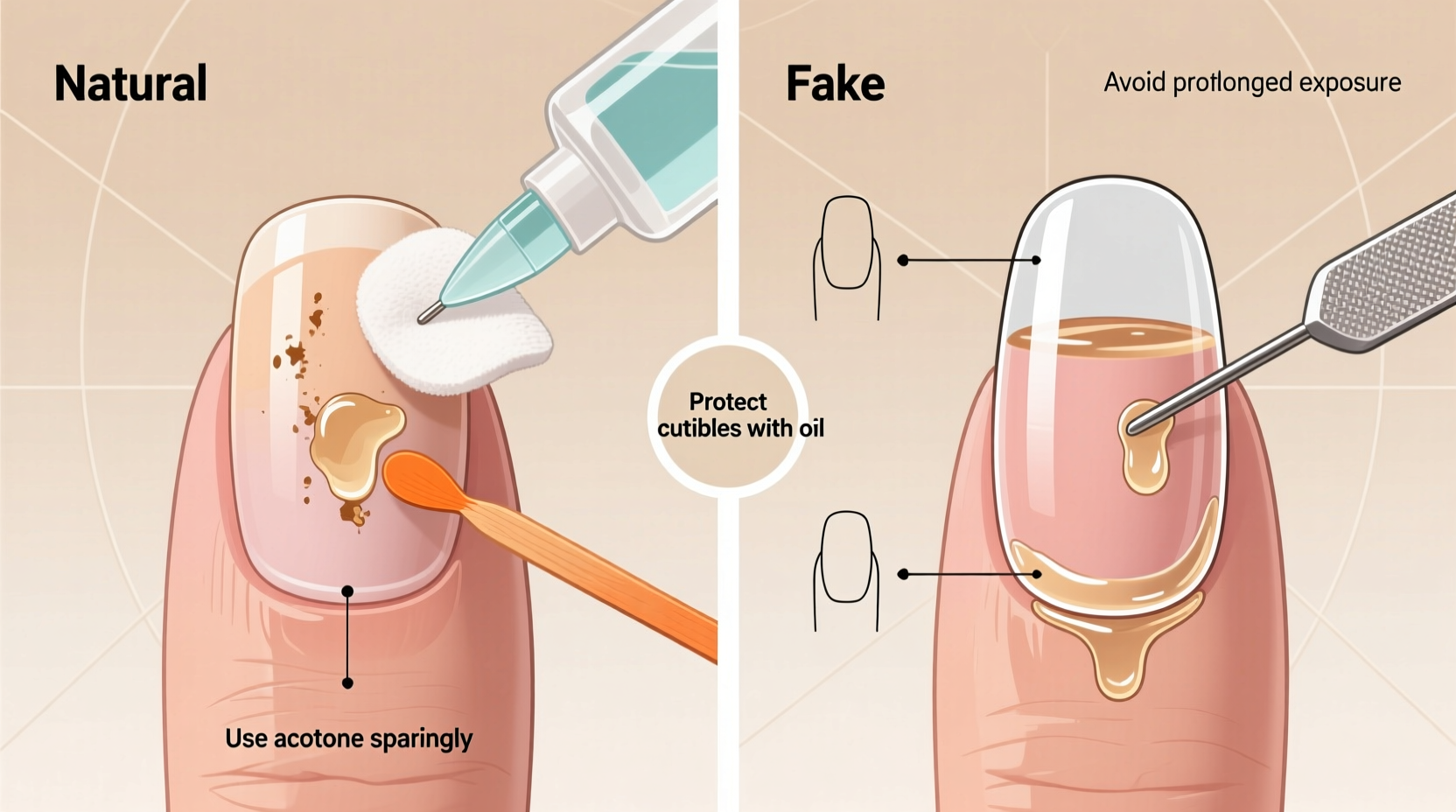 effective methods to safely remove glue from both fake and natural nails