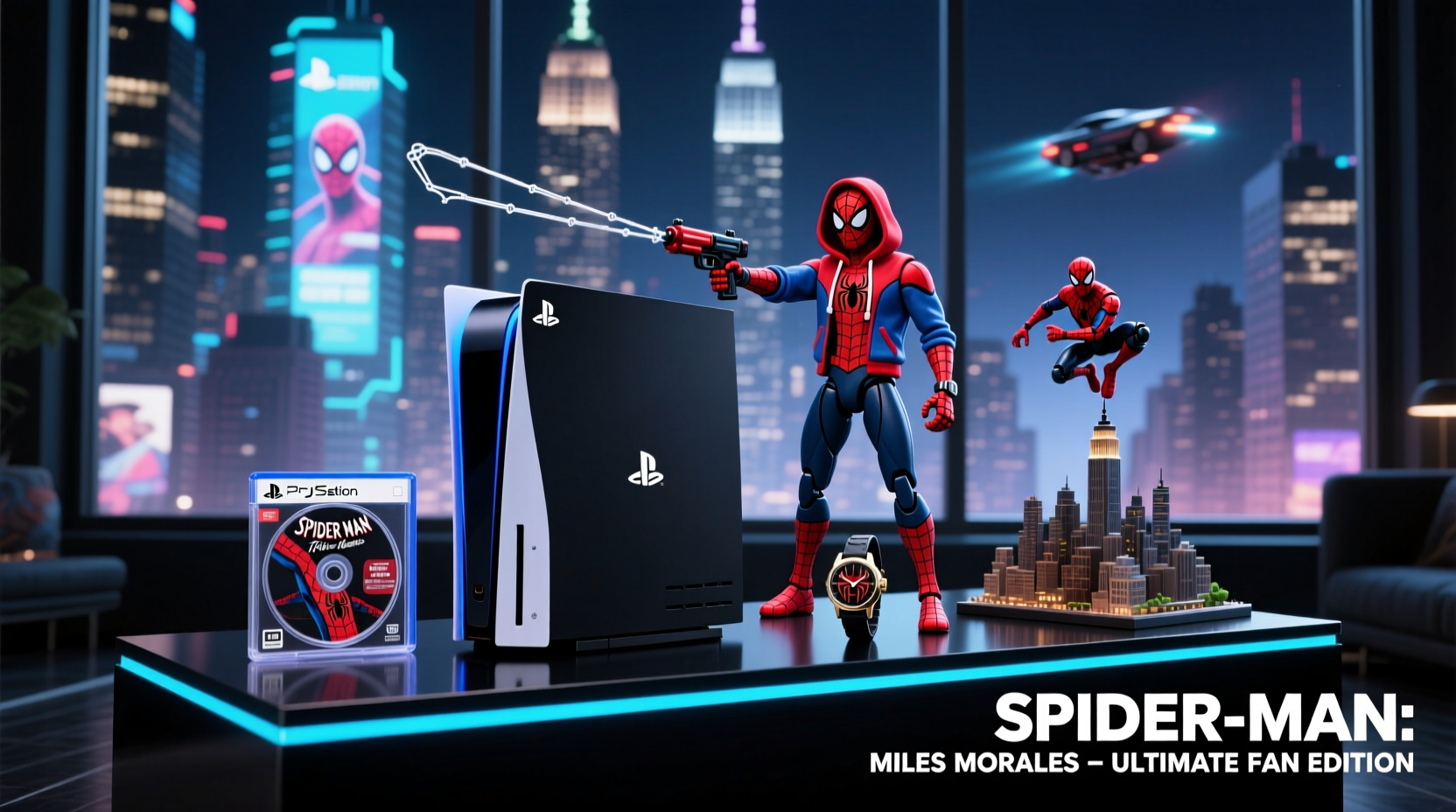 spider man ps5 bundle and related collectibles for every fan