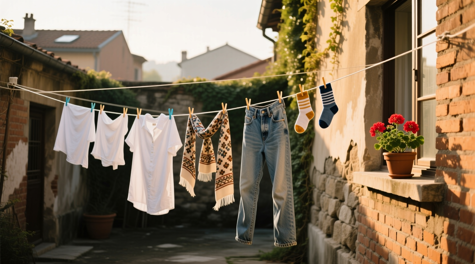 hang your laundry to dry