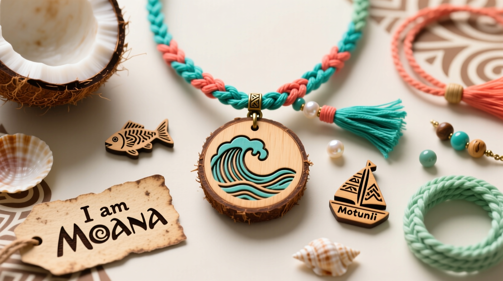 step by step guide to crafting your own diy moana necklace with easy materials