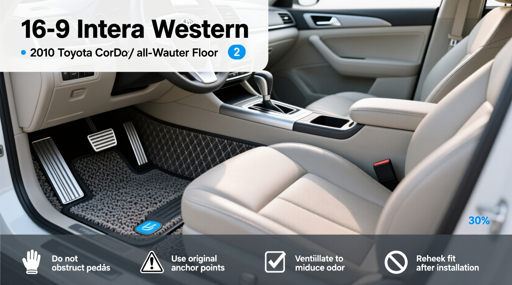 2010 toyota corolla all weather floor mats