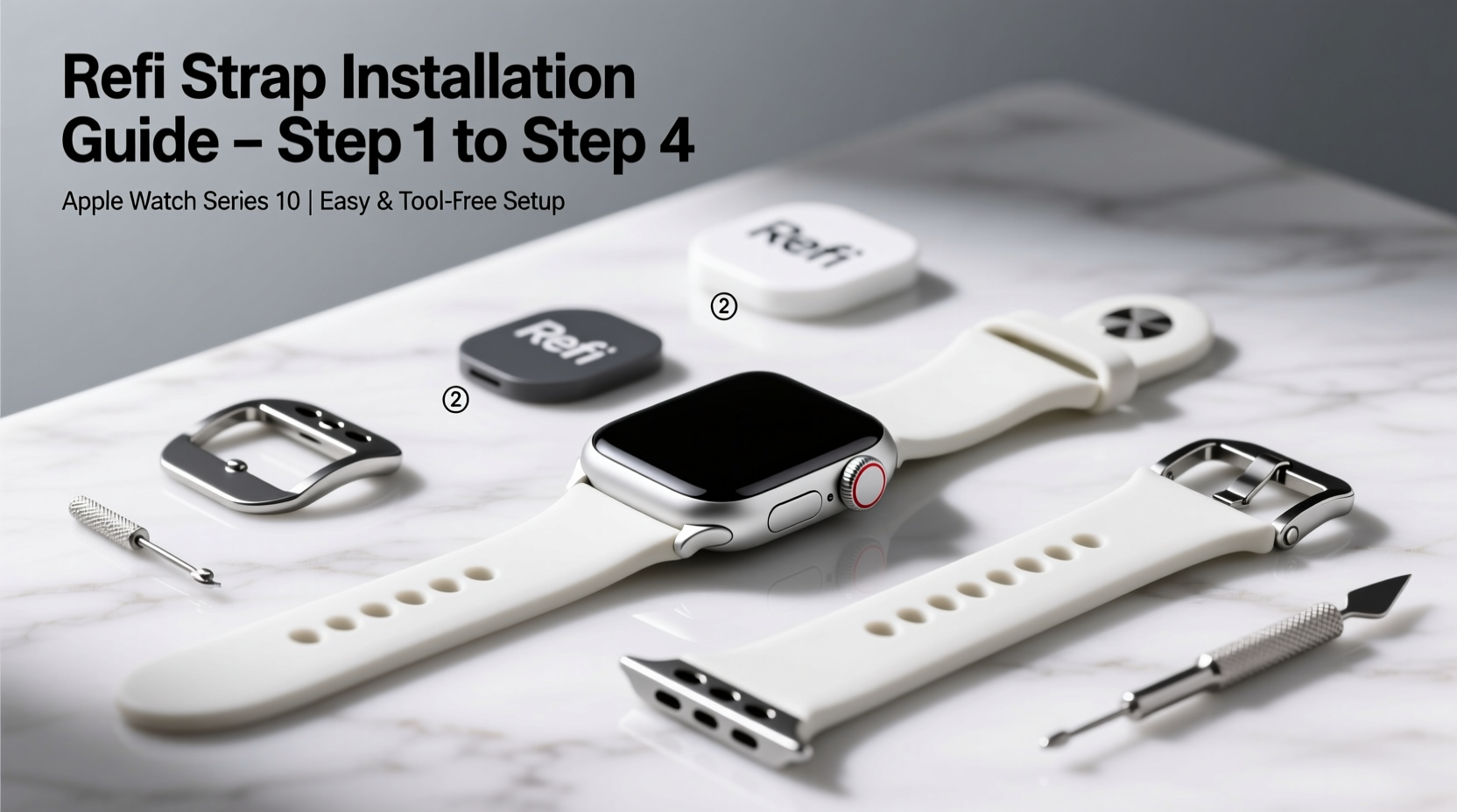 step by step guide to installing a refi strap on your iwatch series 10 with ease
