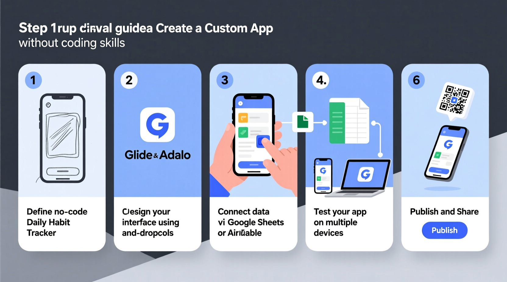 step by step guide to creating a custom app without coding skills