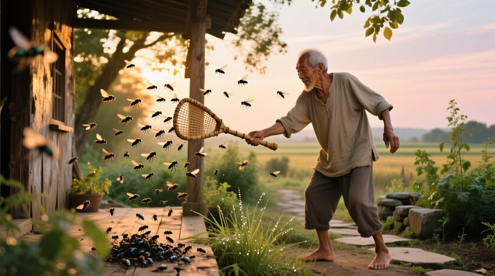 getting rid of flies outdoor