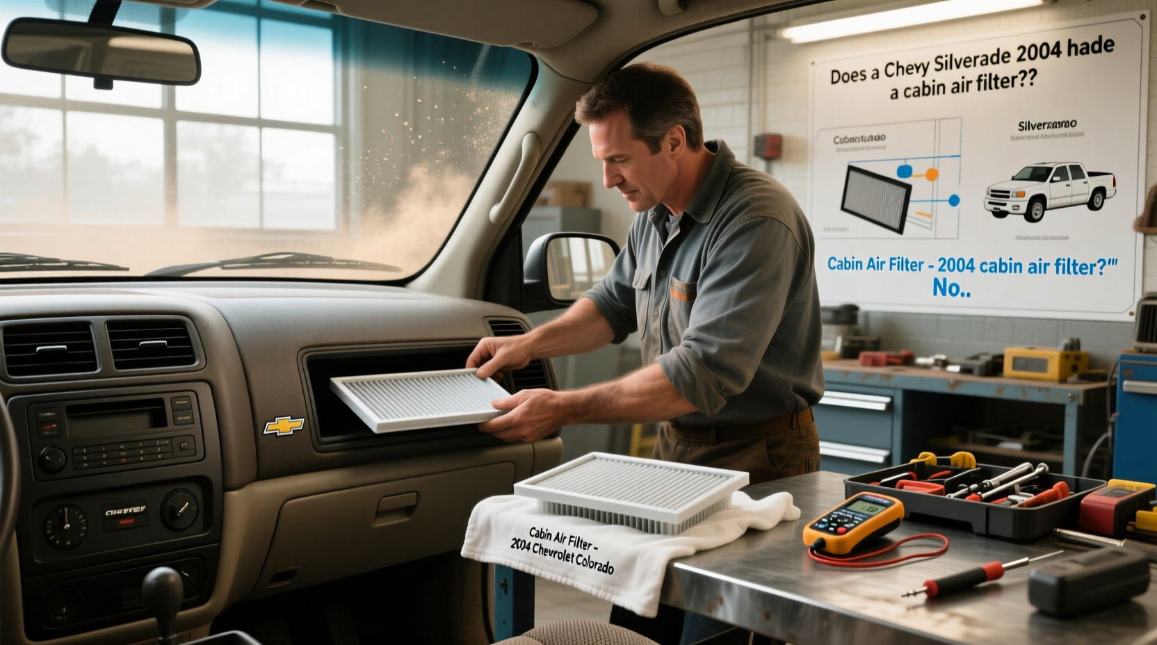 2004 chevy cabin air filter add on guide