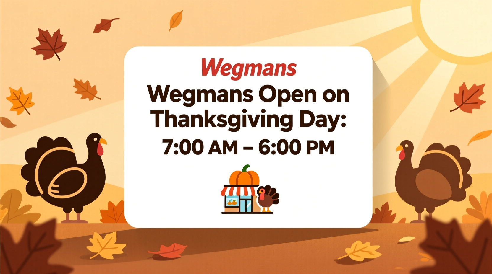 is wegmans open on thanksgiving day