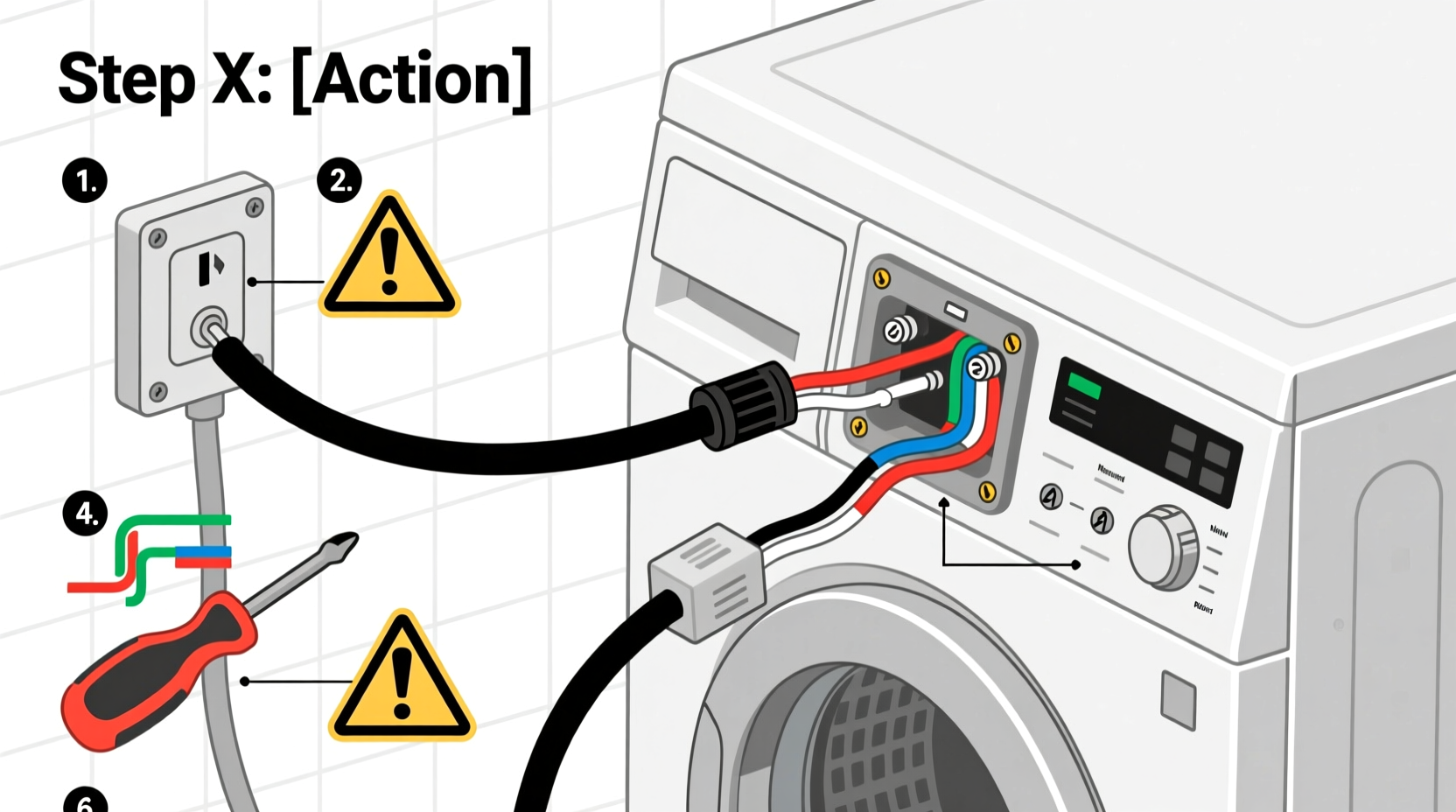 step by step guide to safely changing your dryer power cord like a pro