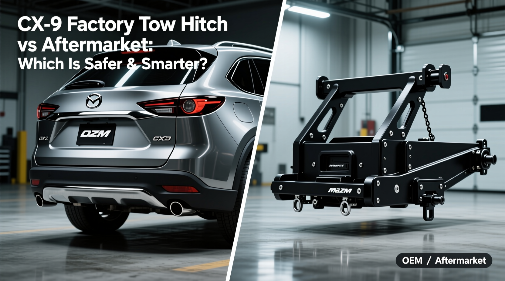 cx9 tow hitch vs aftermarket