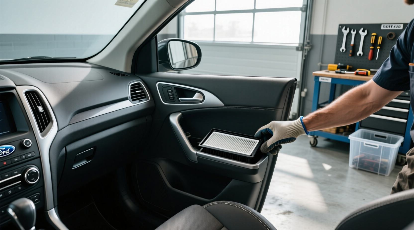 2012 ford escape cabin air filter find replace