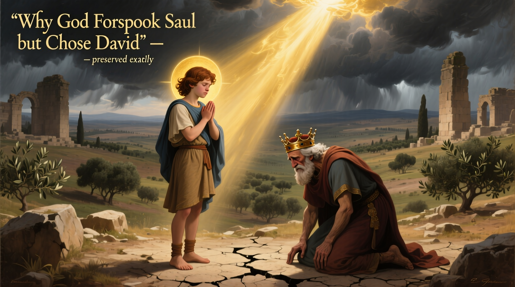 david and saul why god forgave david but not saul