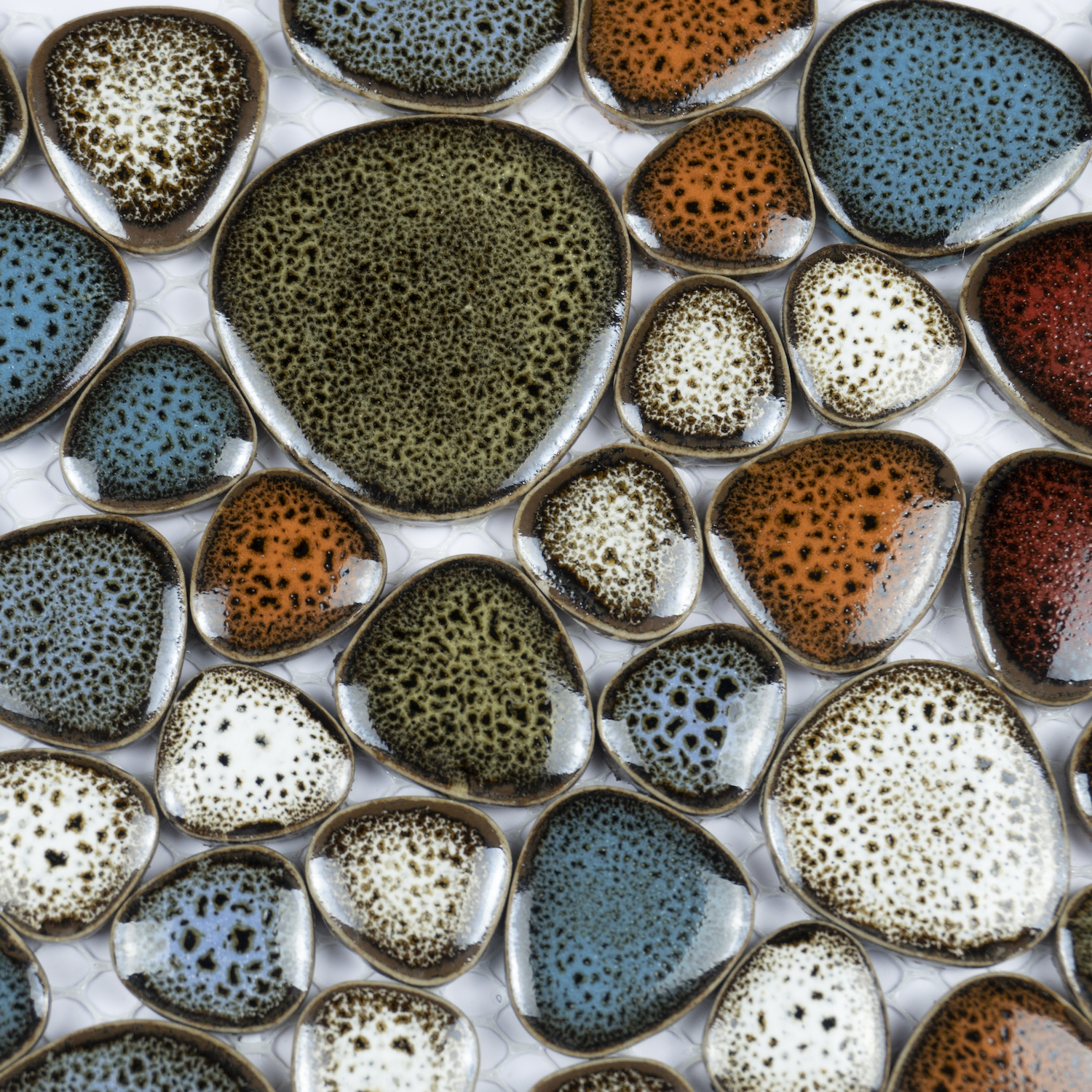 Leopard Print Mixed Color Ice Crack Wall Decoration Fambe Indoor Variable Glaze Decorative Wall Tiles