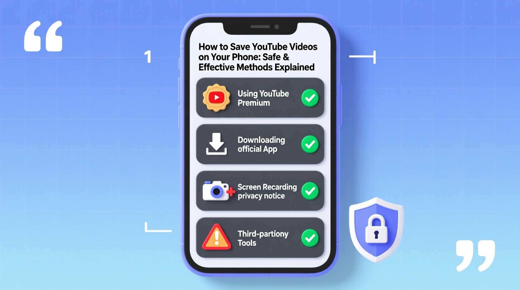 how to save youtube videos on your phone safe and effective methods explained