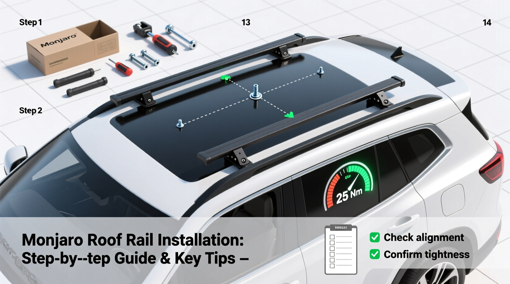 Roofing Railing Key Rails Monjaro Roof Rail Installation: Step-by-Step Guide & Key Tips