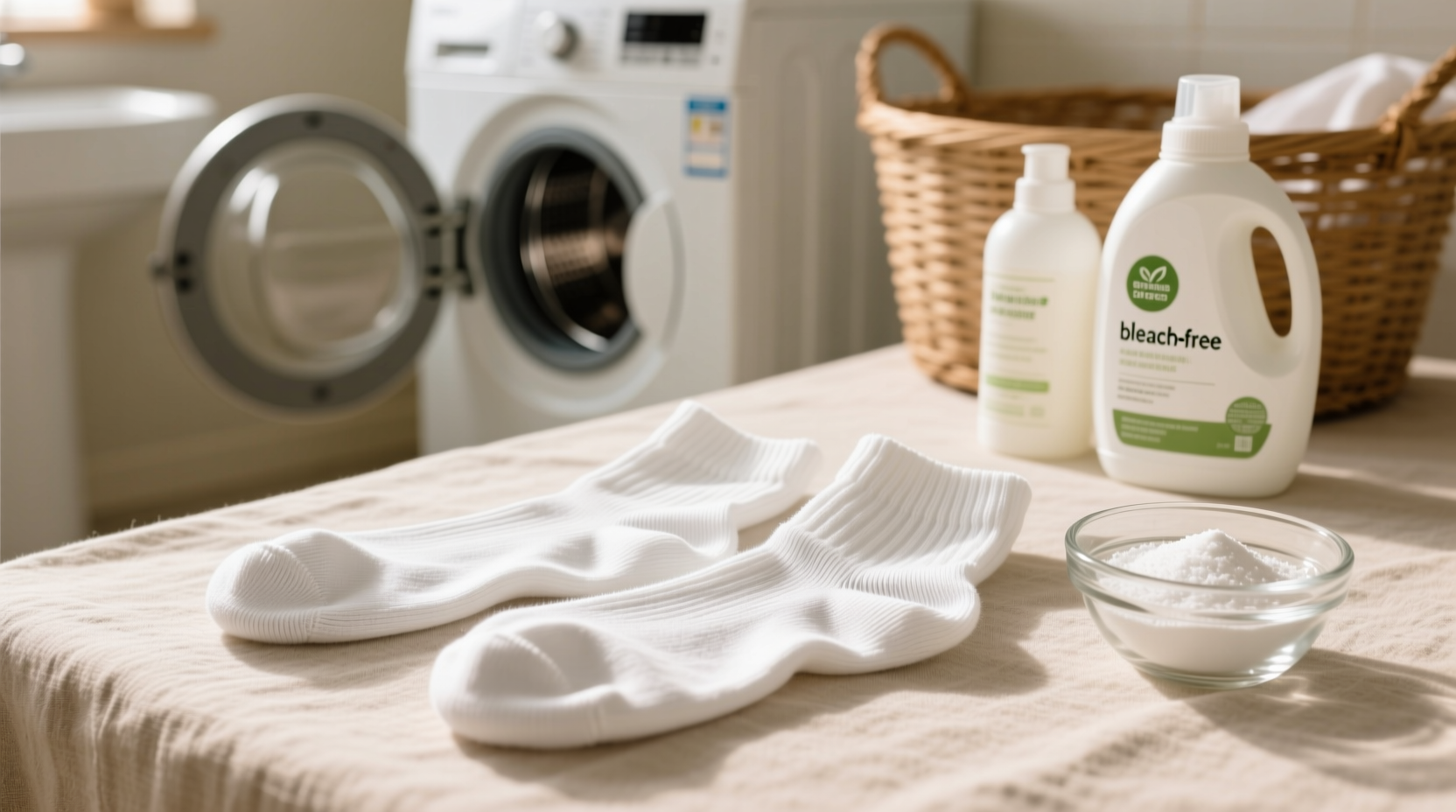 how to keep white socks white without bleach