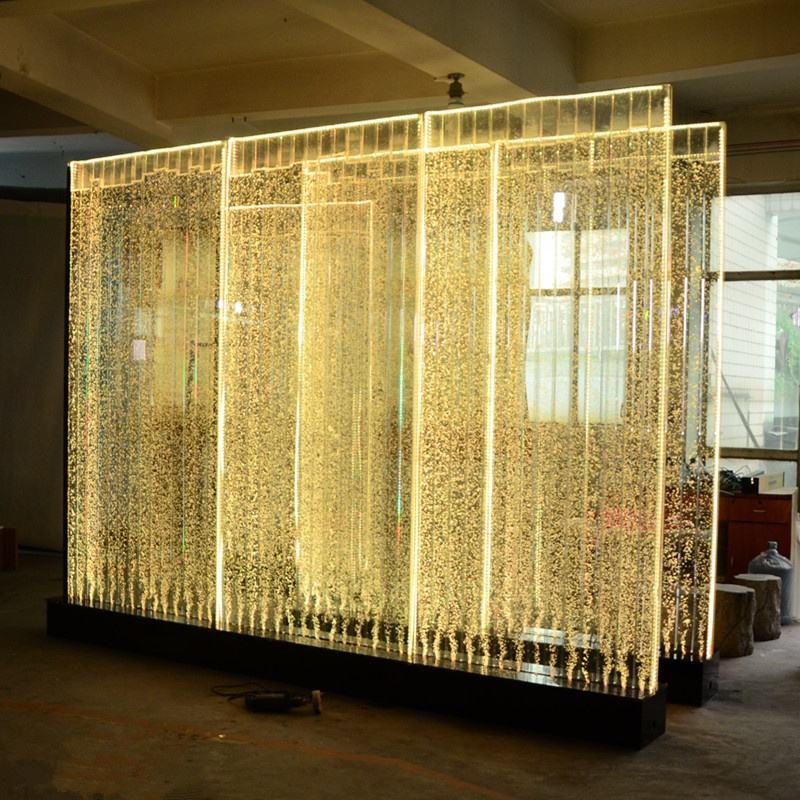 ウォーターディーシングバブルパネル床置きLEDライトバブル壁水機能