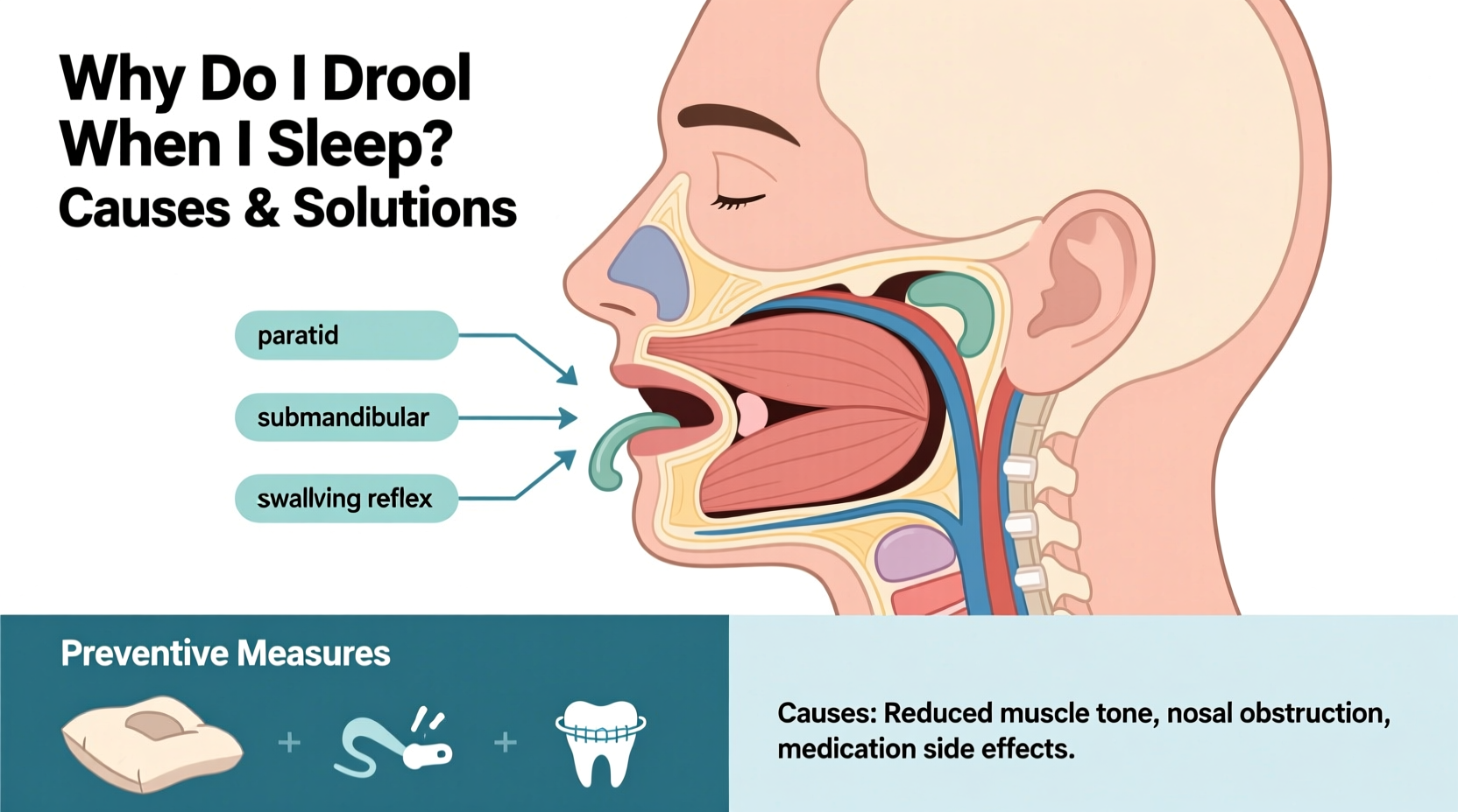 why do i drool when i sleep causes and what to do