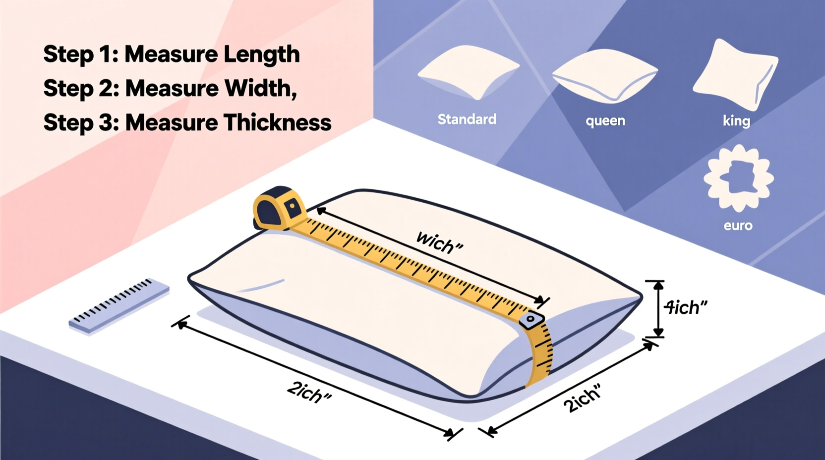the complete guide to measuring your pillow for the perfect pillowcase fit