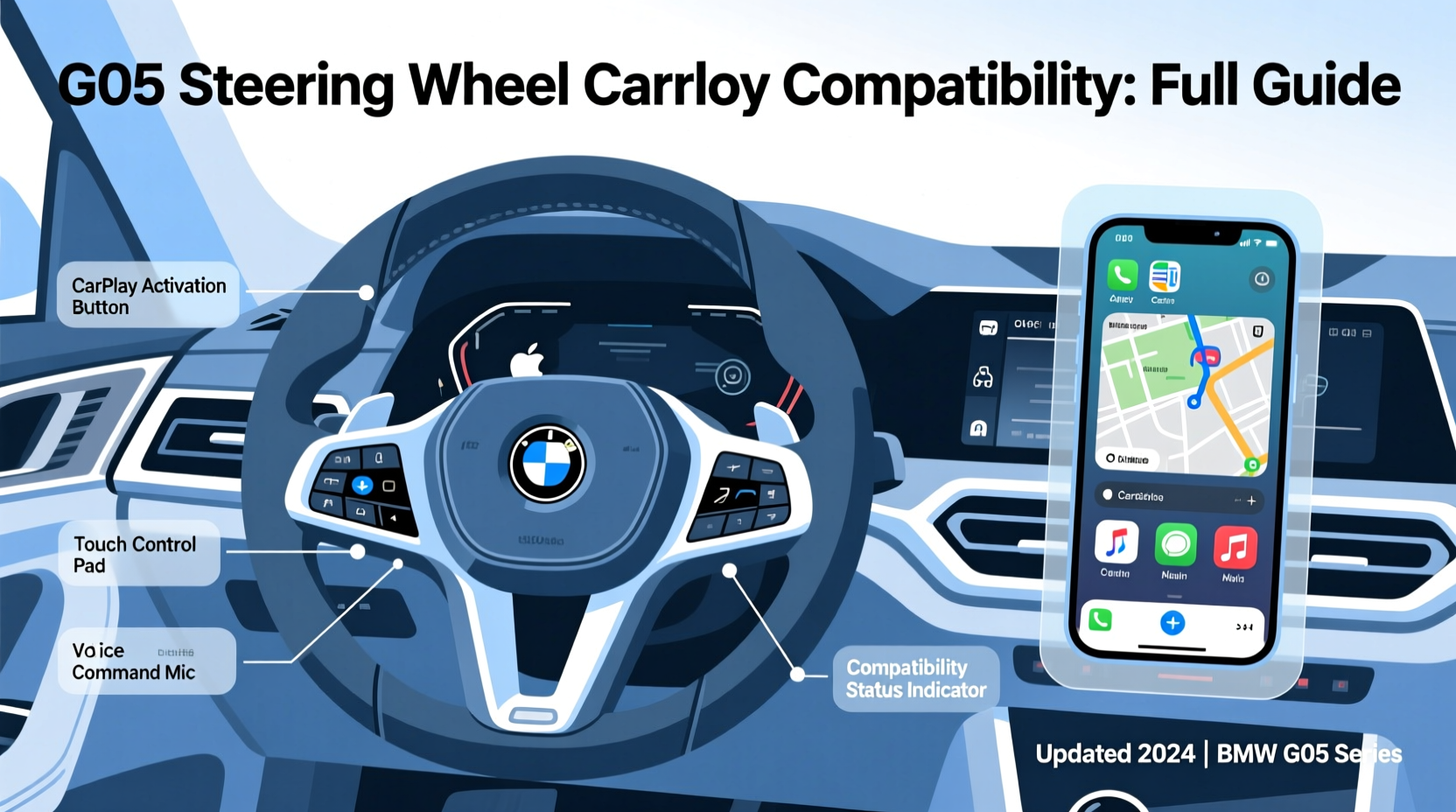 g05 steering wheel carplay compatibility