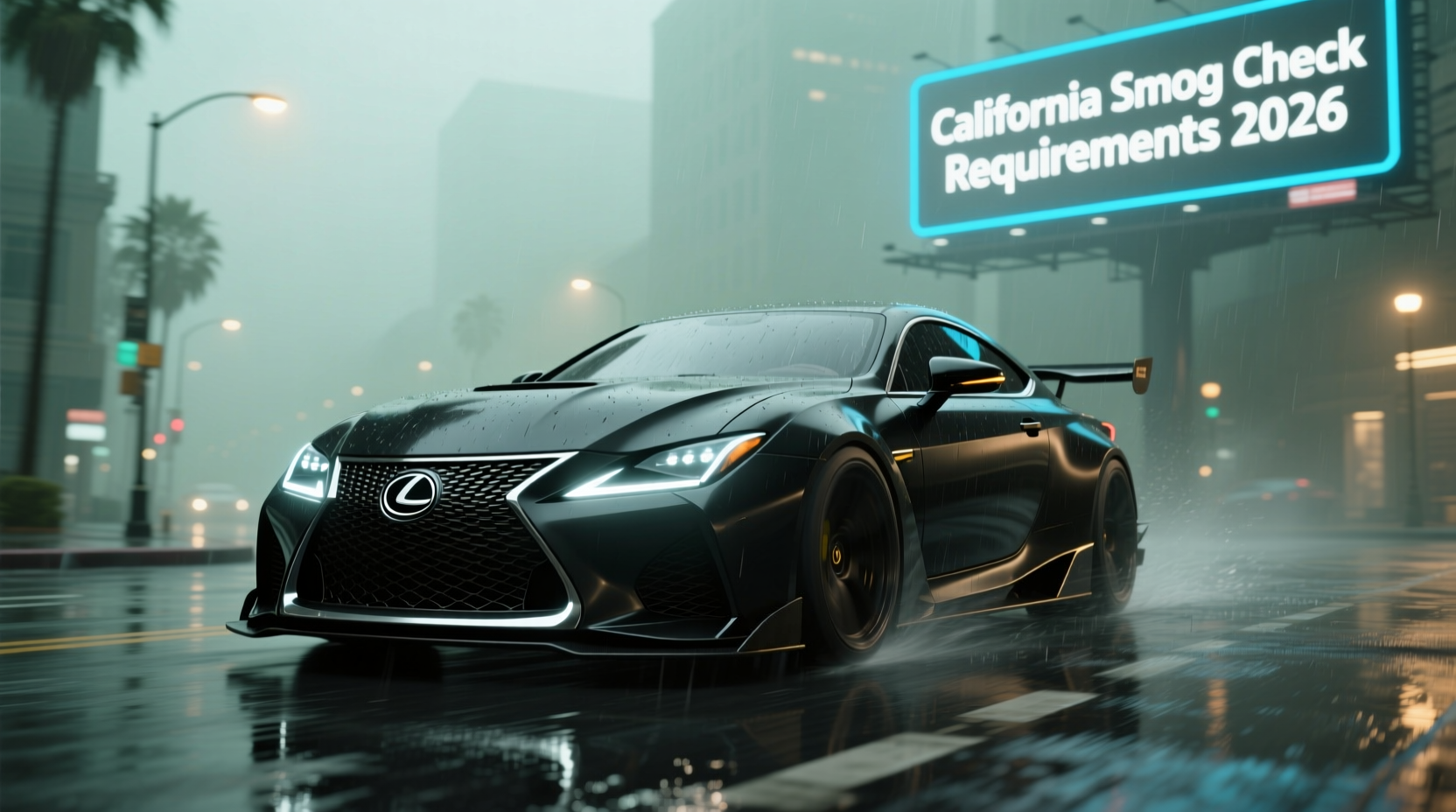 Lexus RCF 2026 Smog Check Requirements in California