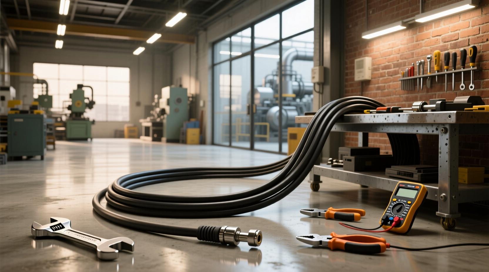 16mm 4 core rubber flexible cable guide