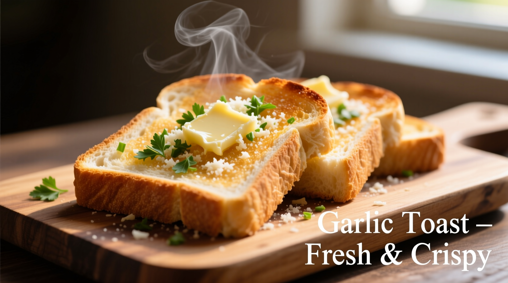 sliced bread garlic toast