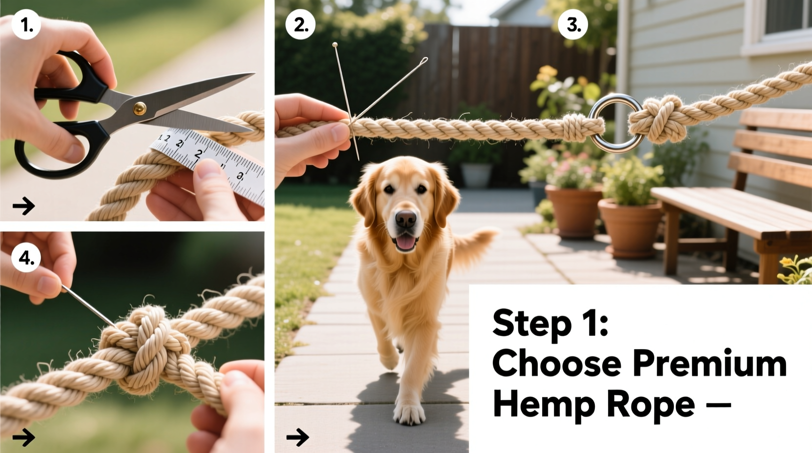 step by step guide to crafting a durable hemp dog leash for beginners