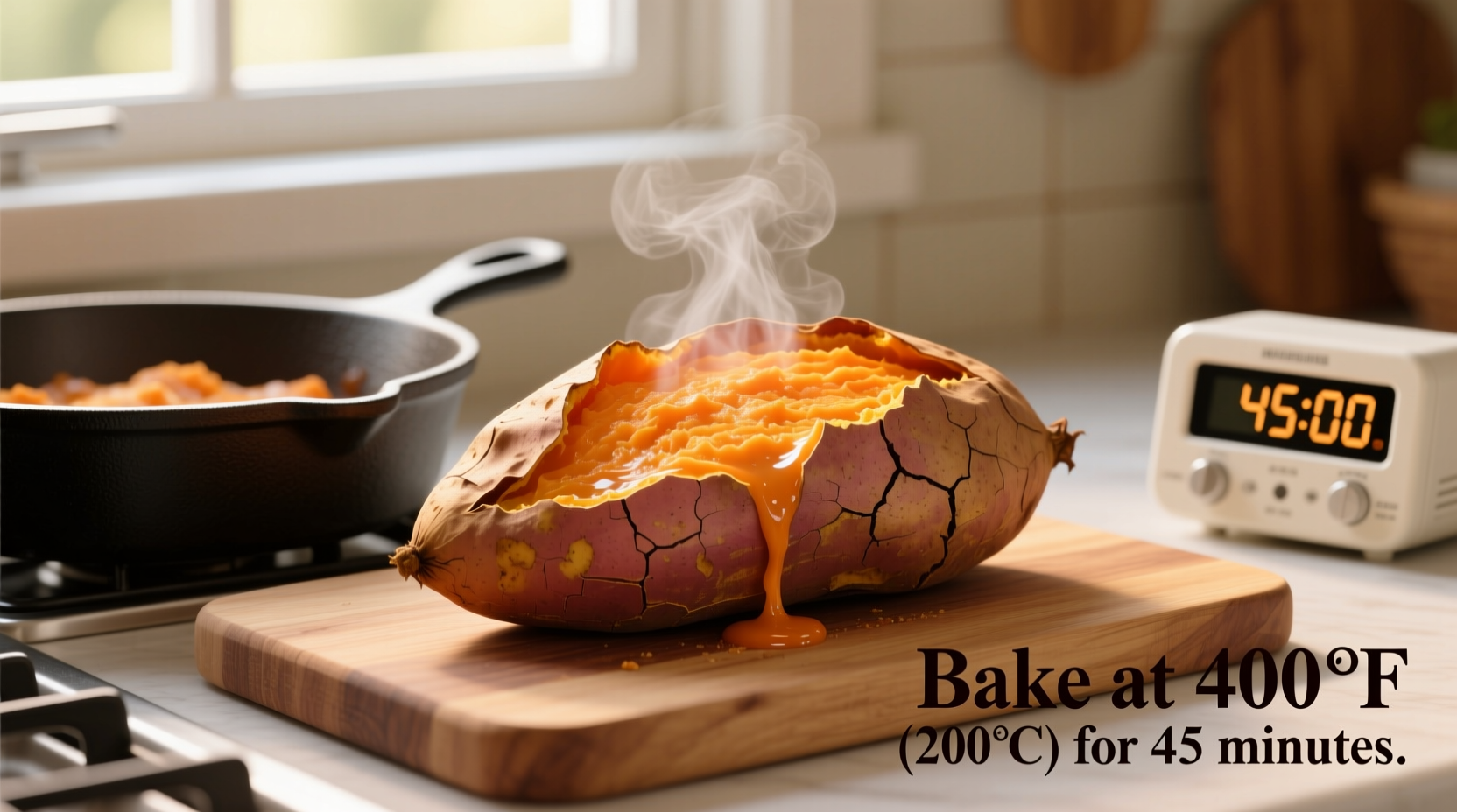 how long to bake sweet potato
