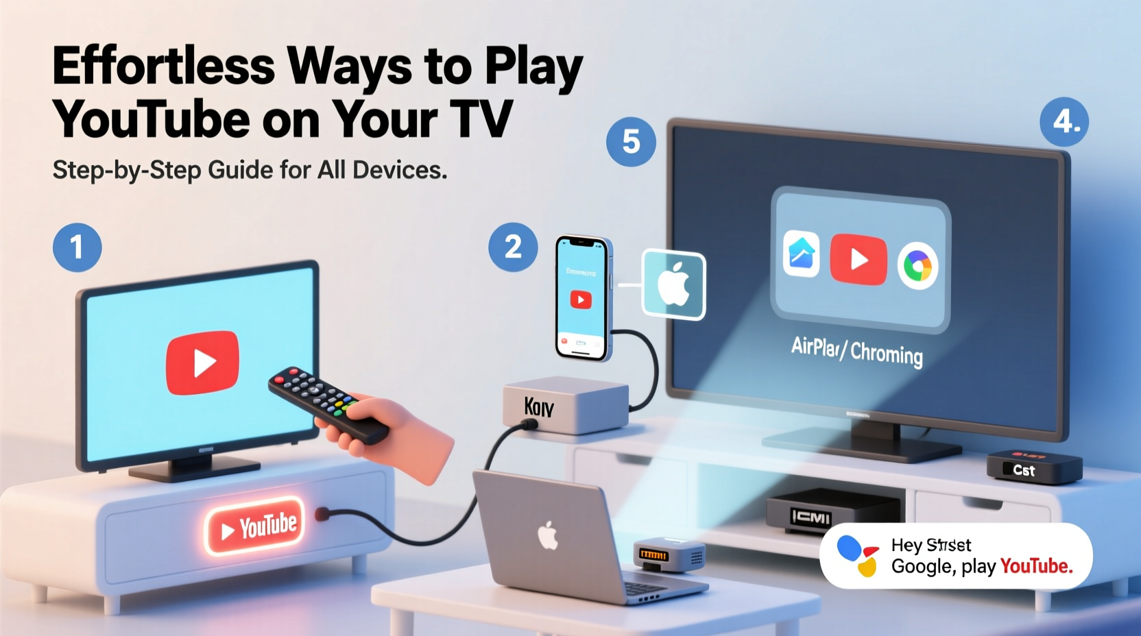 effortless ways to play youtube on your tv a step by step guide for all devices