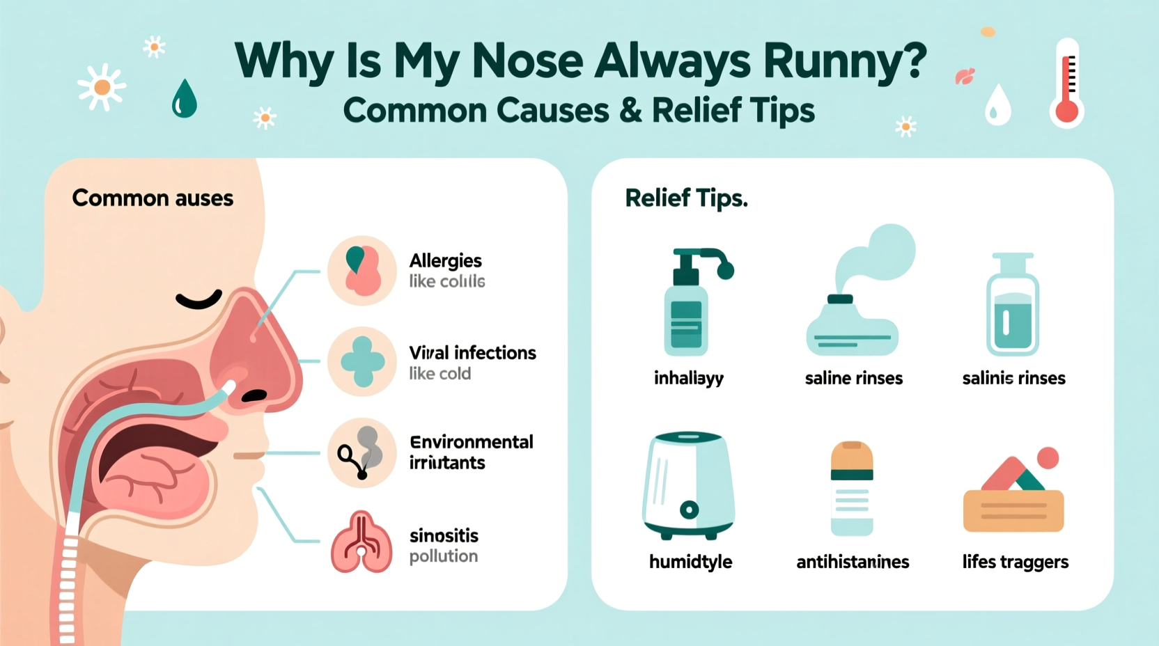 why is my nose always runny common causes relief tips