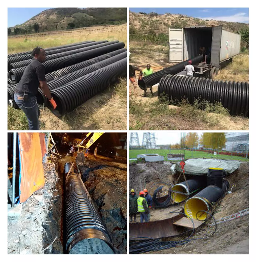 hdpe双壁波纹塑料污水灌溉涵管聚乙烯管 - buy hdpe pipes and