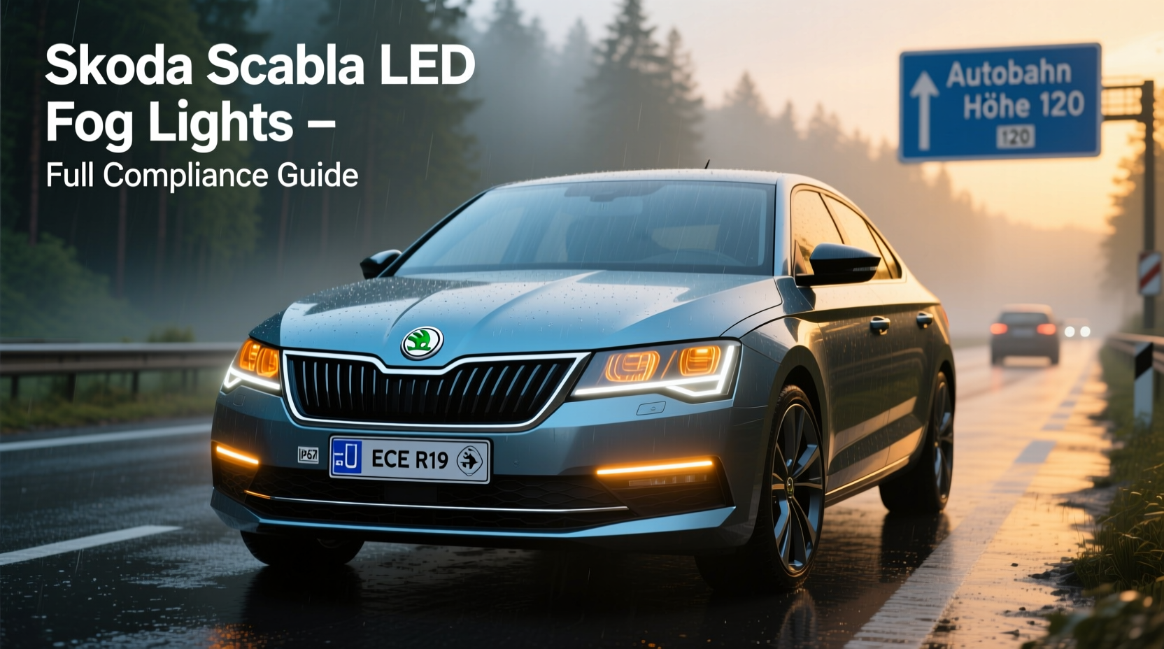skoda scala led fog lights germany