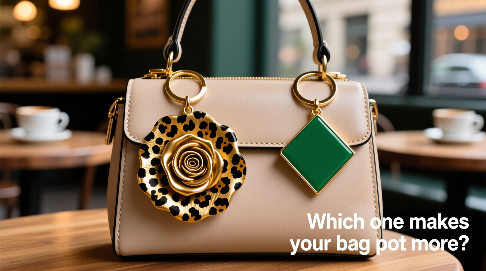 leopard print vs solid bag charms which one makes your bag pop more
